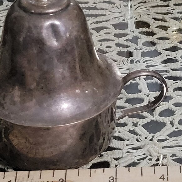 Tea kettle Mini Silver Plated Antique Interesting design Unsigned - Picture 11 of 11